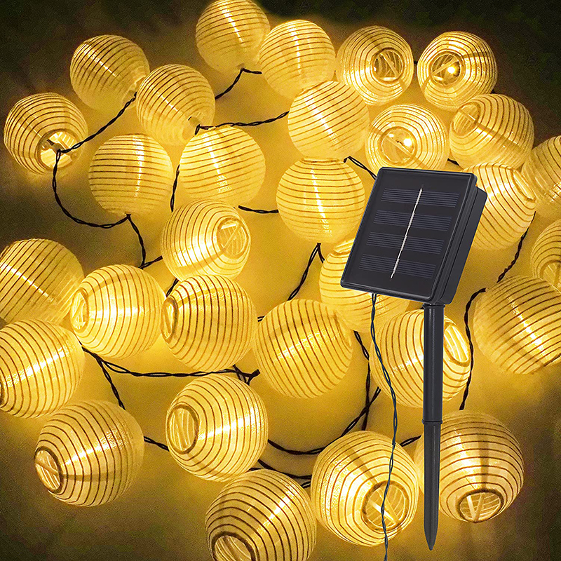 Smart Garden Light - Wasserdichte Laterne, Solar-Lichterkette, 6,5 m, 30