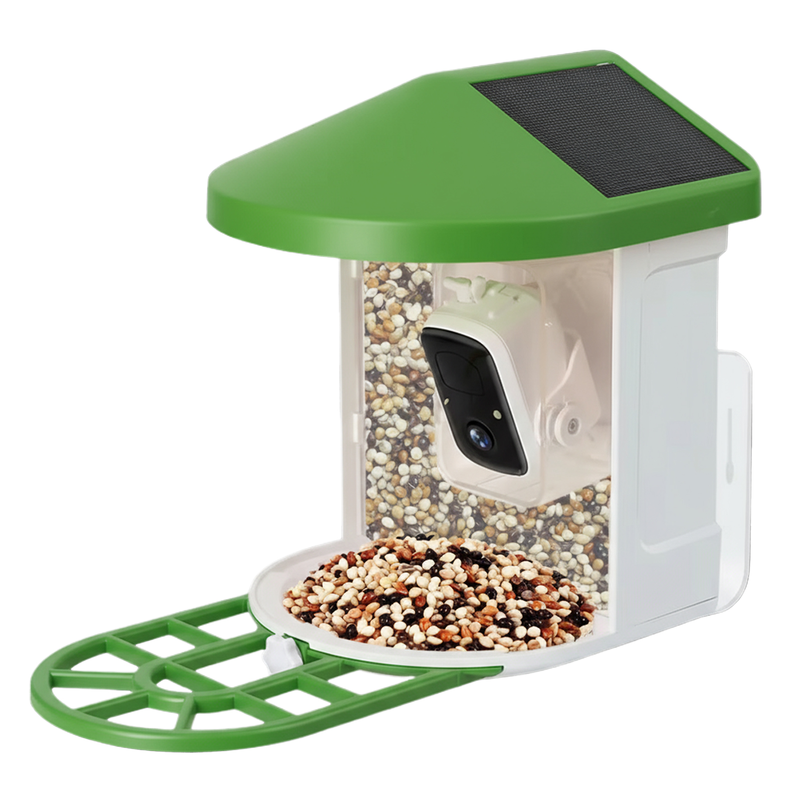 Smart Bird Feeder Camera - WLAN-KI-gesteuerter IP65 Solarbetriebener Intelligenter Vogelfutterspender mit