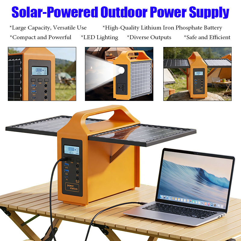Smart Garden Solar - 150W Tragbare Solarstromstation mit LED-Licht &
