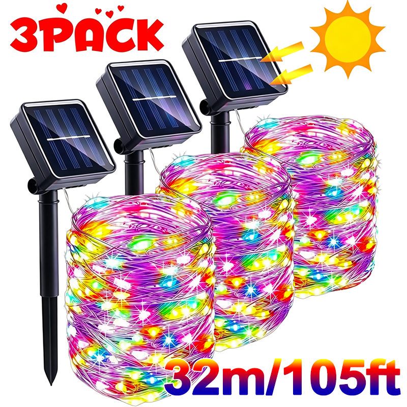 Smart Garden Light - Solar-Lichterkette für den Außenbereich, LED-Weihnachtsbeleuchtung, wasserdicht,