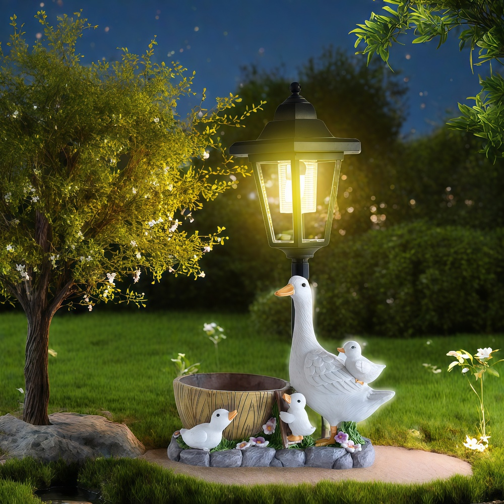 Smart Garden Solar - Solar Ente Nachtlicht Garten Hof Skulptur