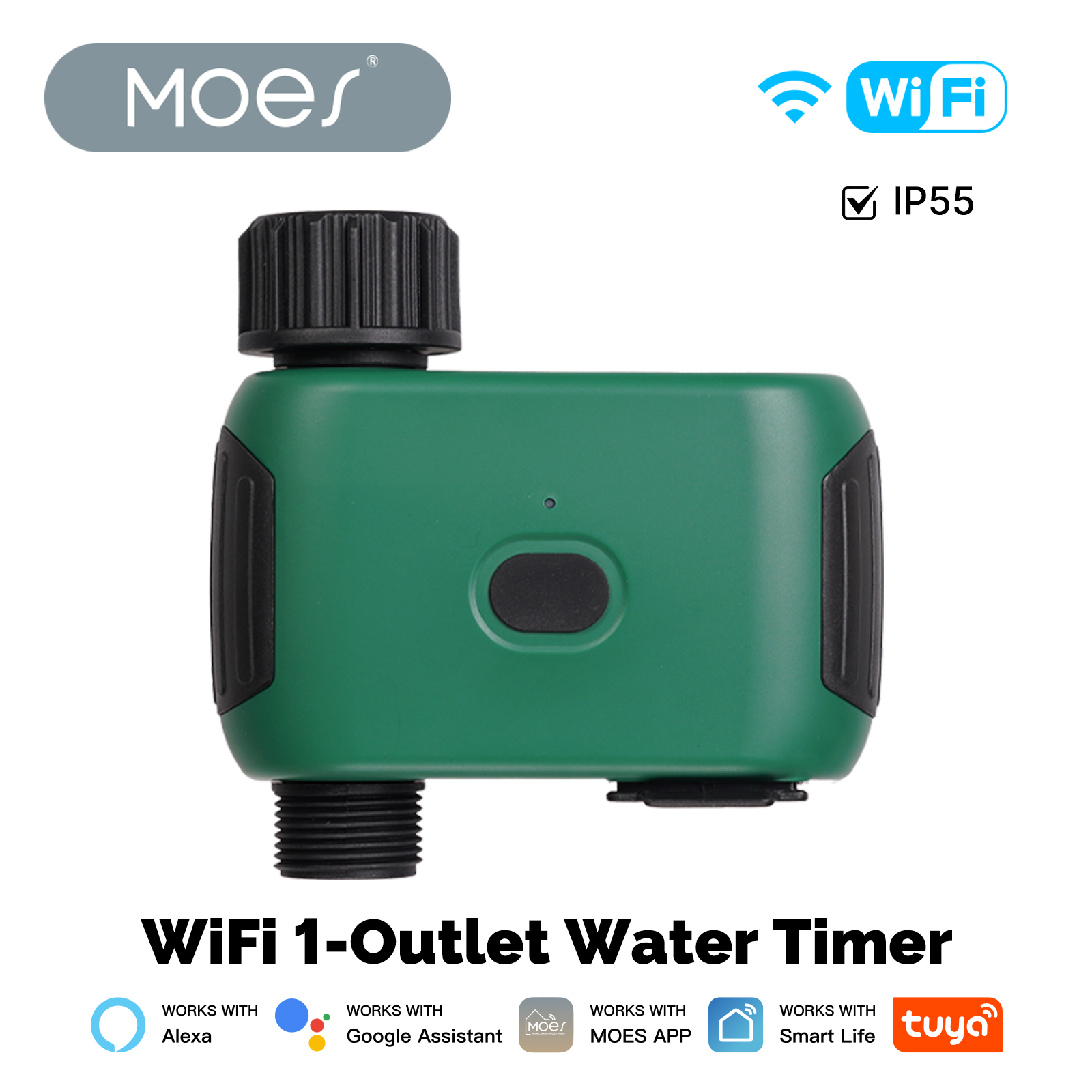 Wifi Irrigation Timer - MOES Tuya Smart WiFi 1-Steckdose, Wassertimer,