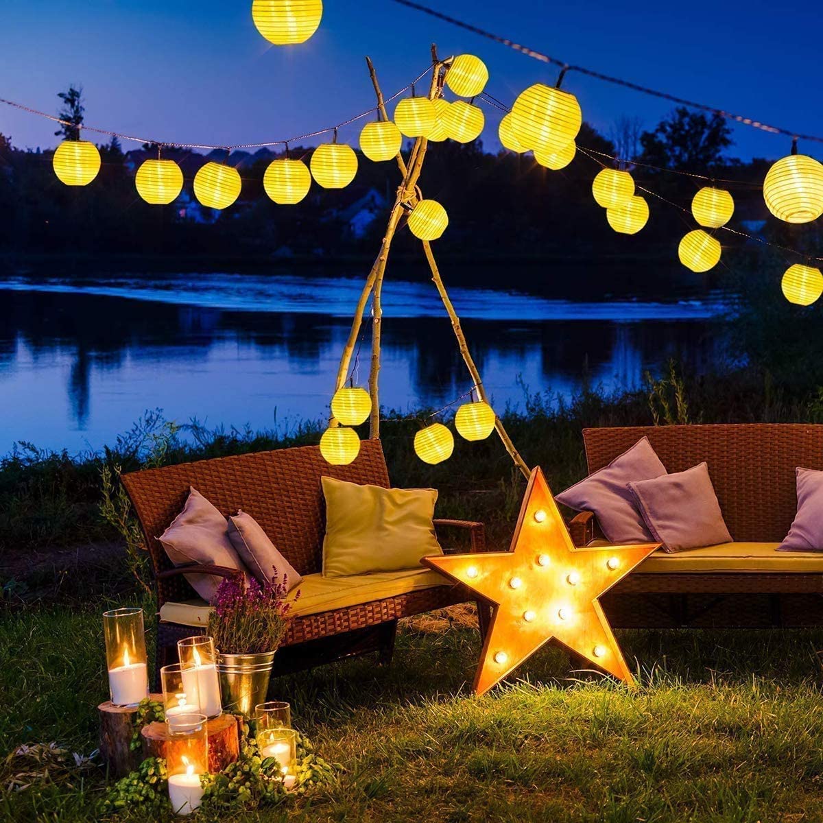 Wasserdichte Laterne, Solar-Li – Smart Garden Light Bewertung und Preis