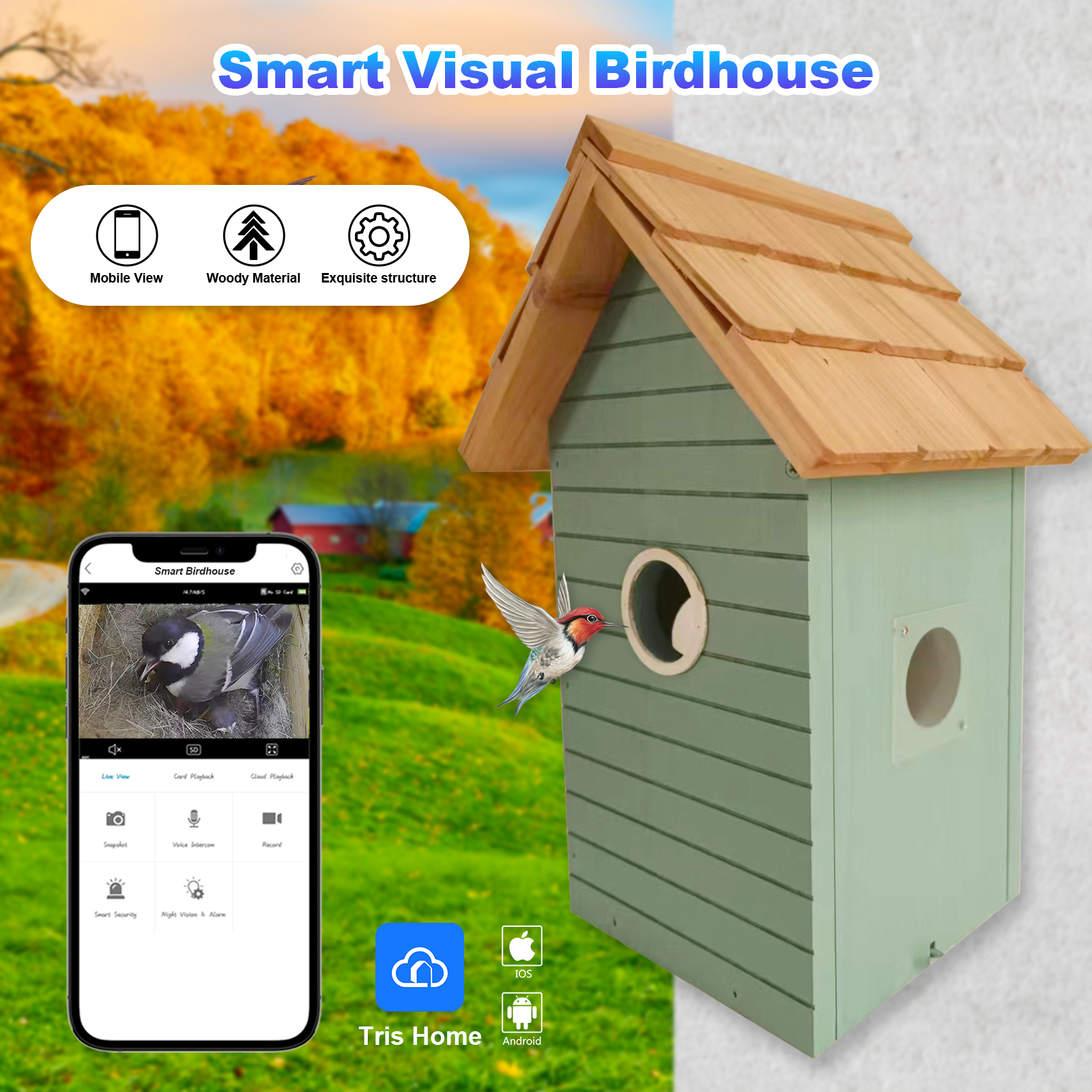 Fabrikpreis 3MP Smart Bird Fee – Smart Bird Feeder Camera Bewertung und Preis