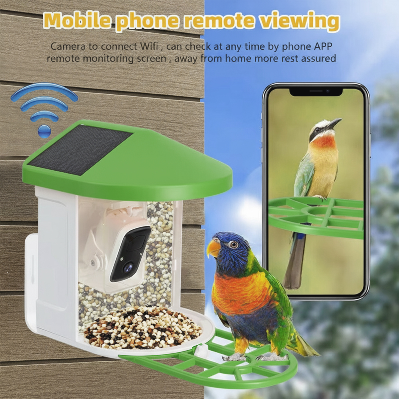 WLAN-KI-gesteuerter IP65 Solar – Smart Bird Feeder Camera Bewertung und Preis