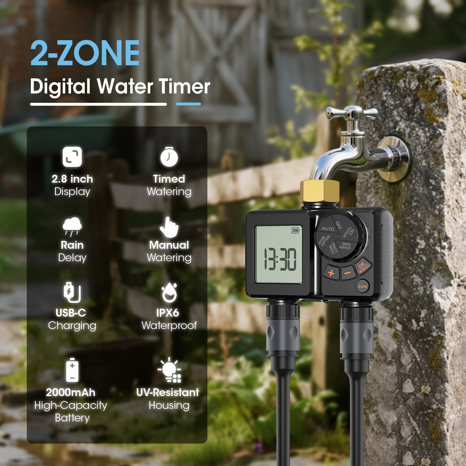 INSOMA IPX6 Gartenbewässerungs – Smart Garden Hose Timer Bewertung und Preis