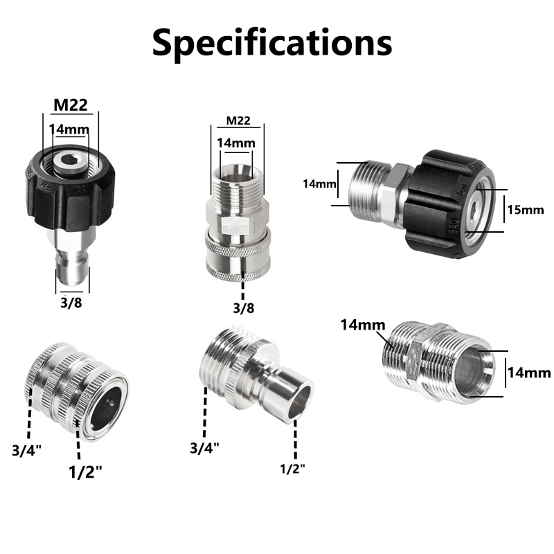 10PCS Hochdruckreiniger-Adapte – Smart Garden Hub Bewertung und Preis