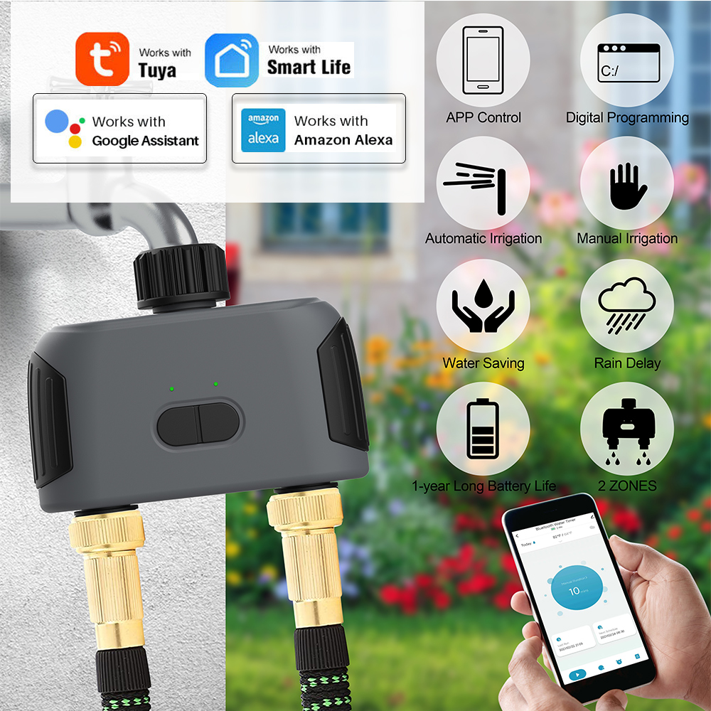 Neues 30-50m 2-Wege-WLAN-Bluet – Wifi Irrigation Timer Bewertung und Preis