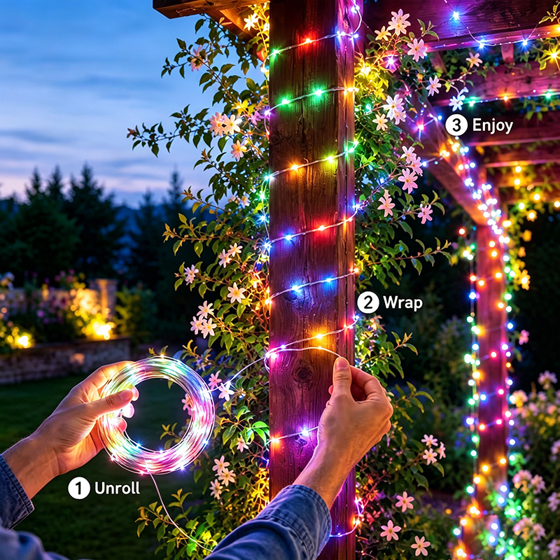 Solar-Lichterkette für den Auß – Smart Garden Light Bewertung und Preis