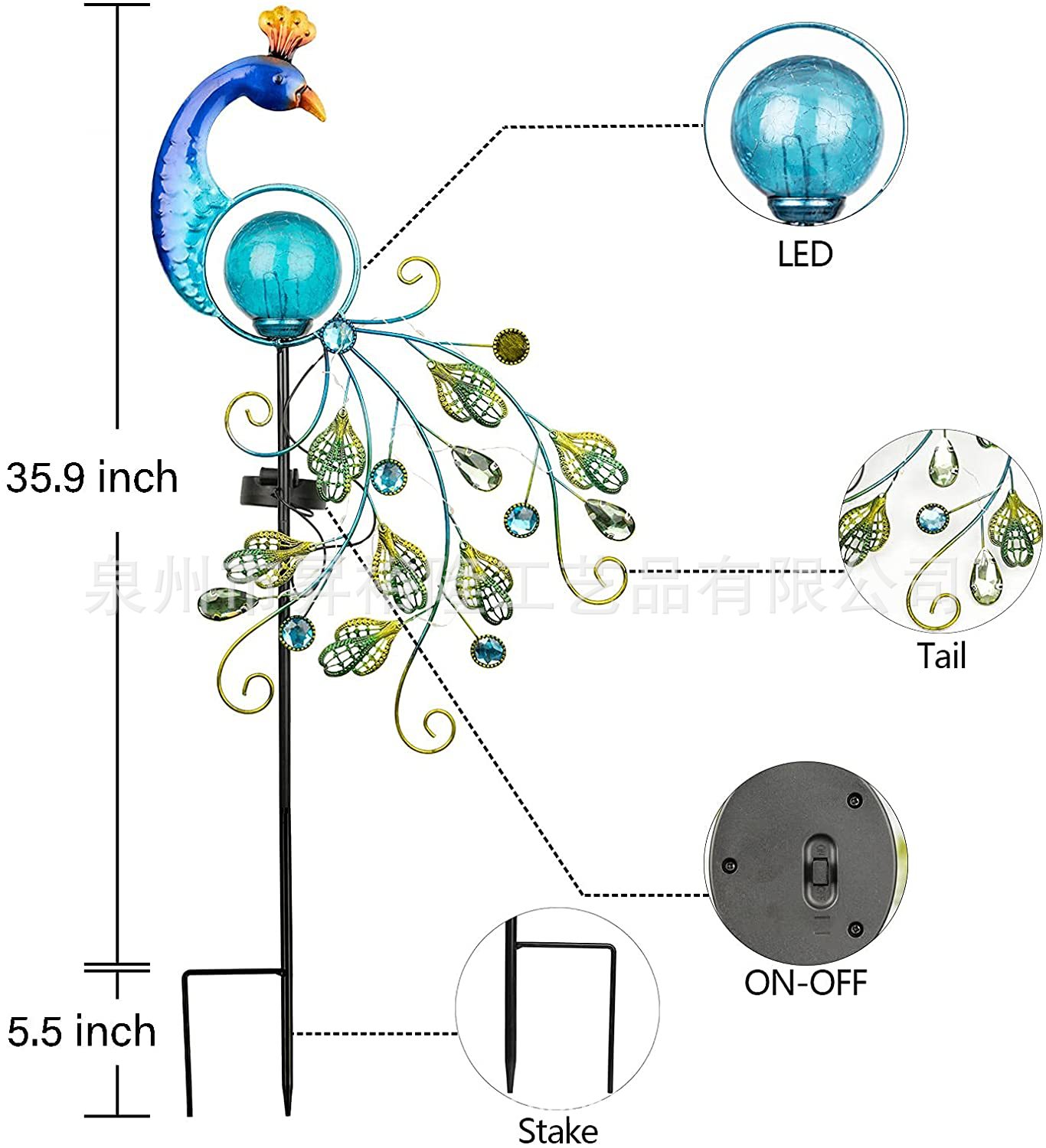 Solar-Pfauen lampe Schmiedeeis – Smart Garden Solar Bewertung und Preis