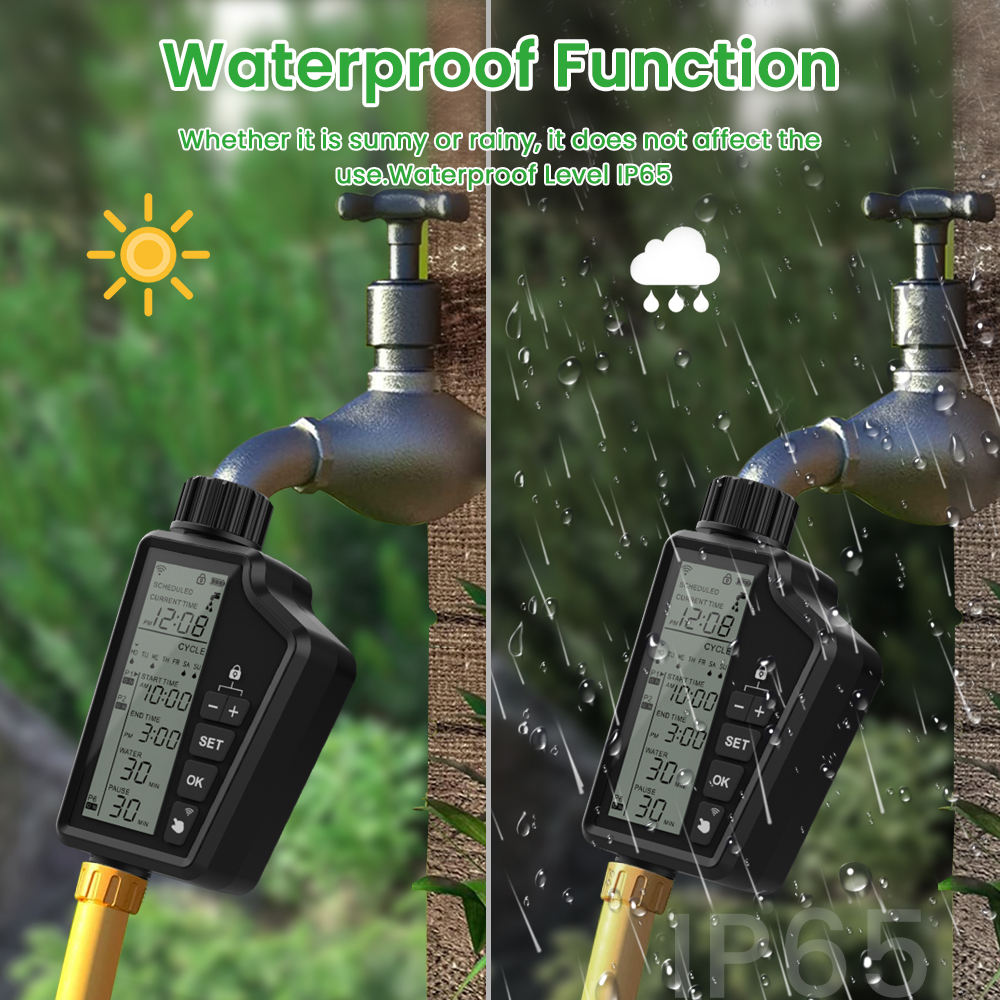 MIUCDA Gartengieß-Timer mit gr – Wifi Irrigation Timer Bewertung und Preis