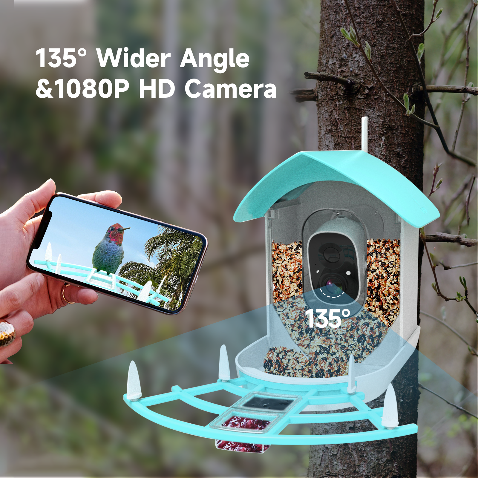 Drahtlose automatische Haustie – Smart Bird Feeder Camera Bewertung und Preis