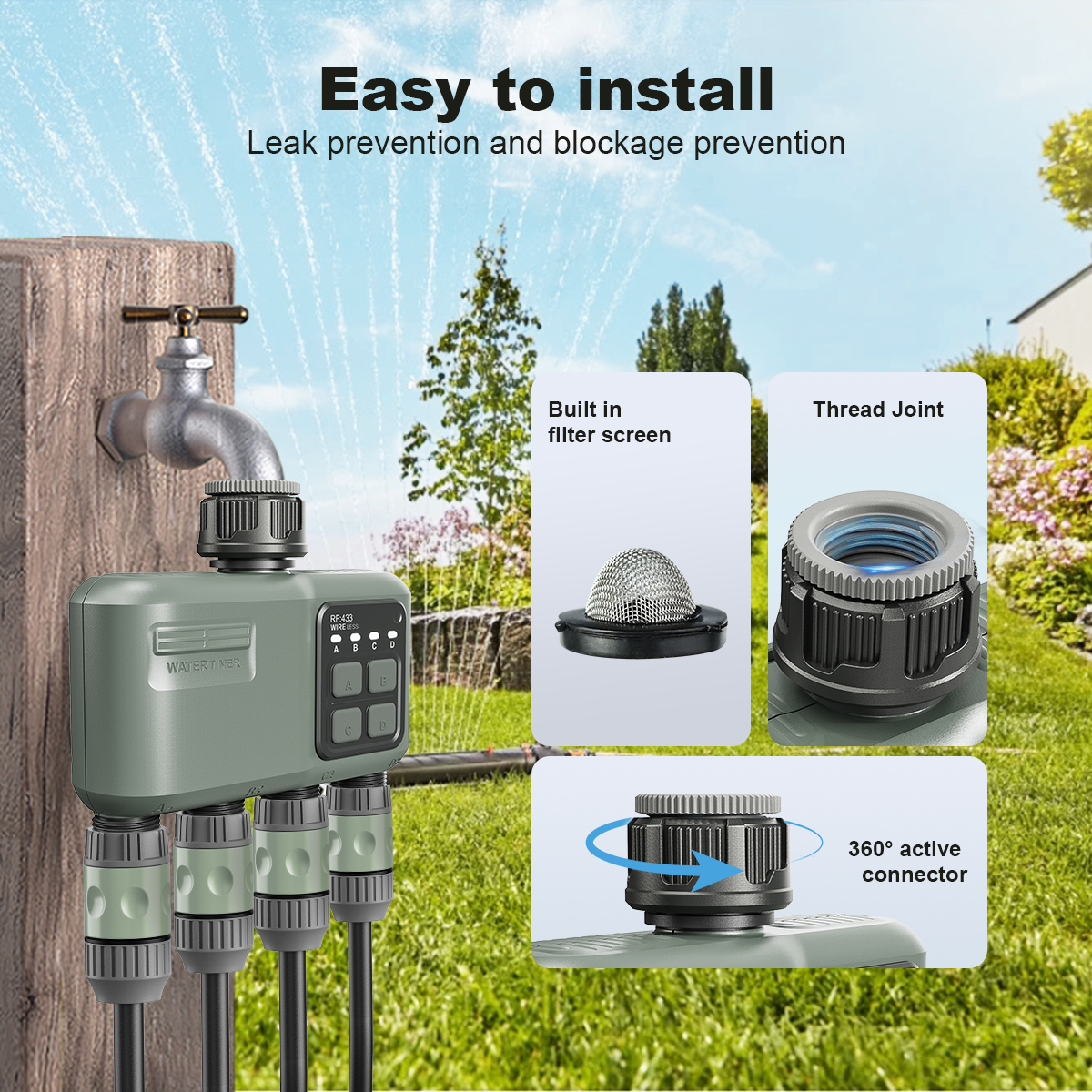 4-fach programmierbarer Bewäss – Smart Garden Hose Timer Bewertung und Preis
