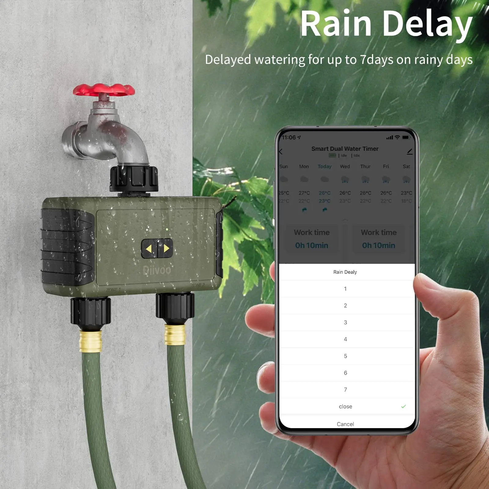 Diivoo Zeitgesteuerter Sprinkl – Smart Garden Hose Timer Bewertung und Preis