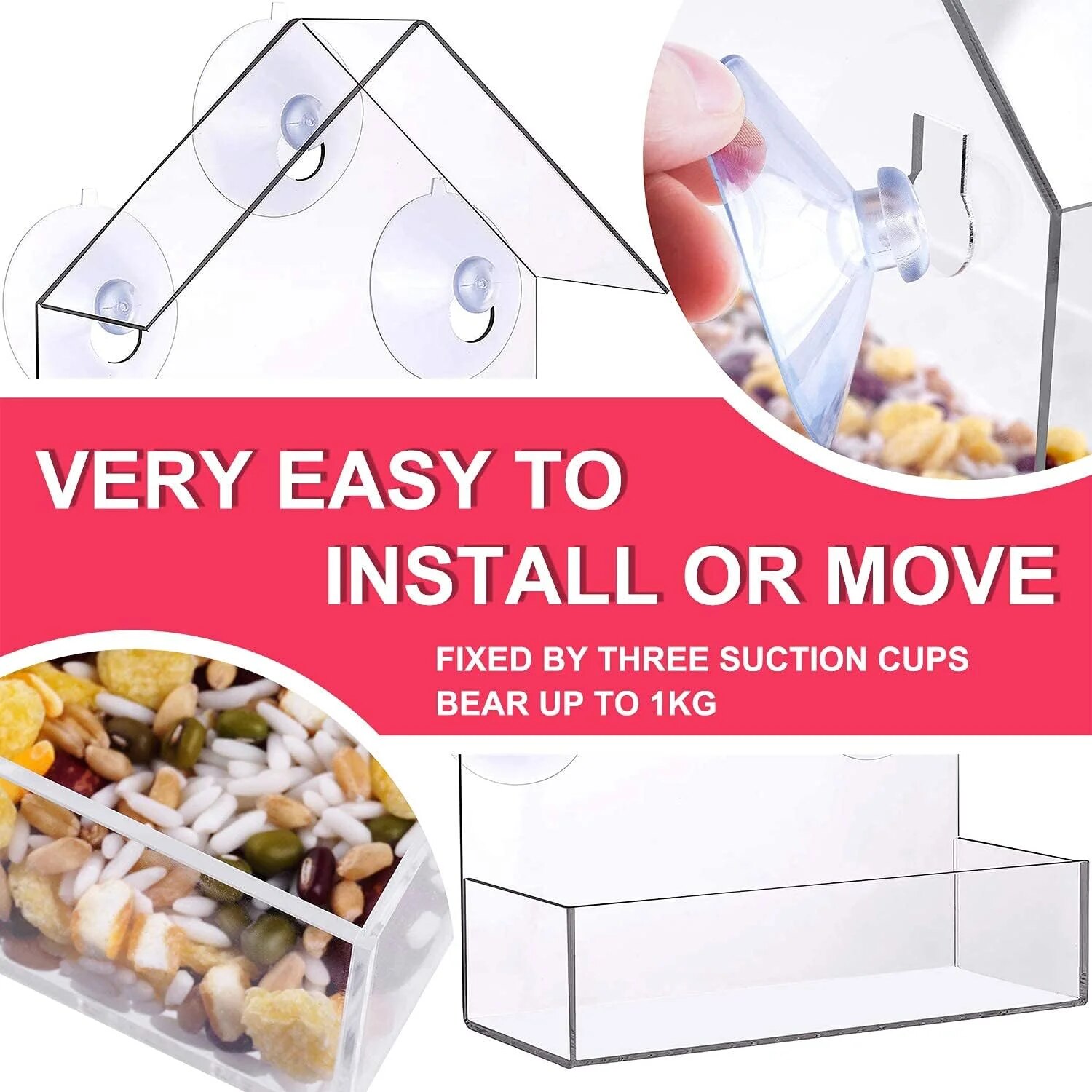Acryl-Vogelfutterstation, klar – Smart Bird Feeder Camera Bewertung und Preis